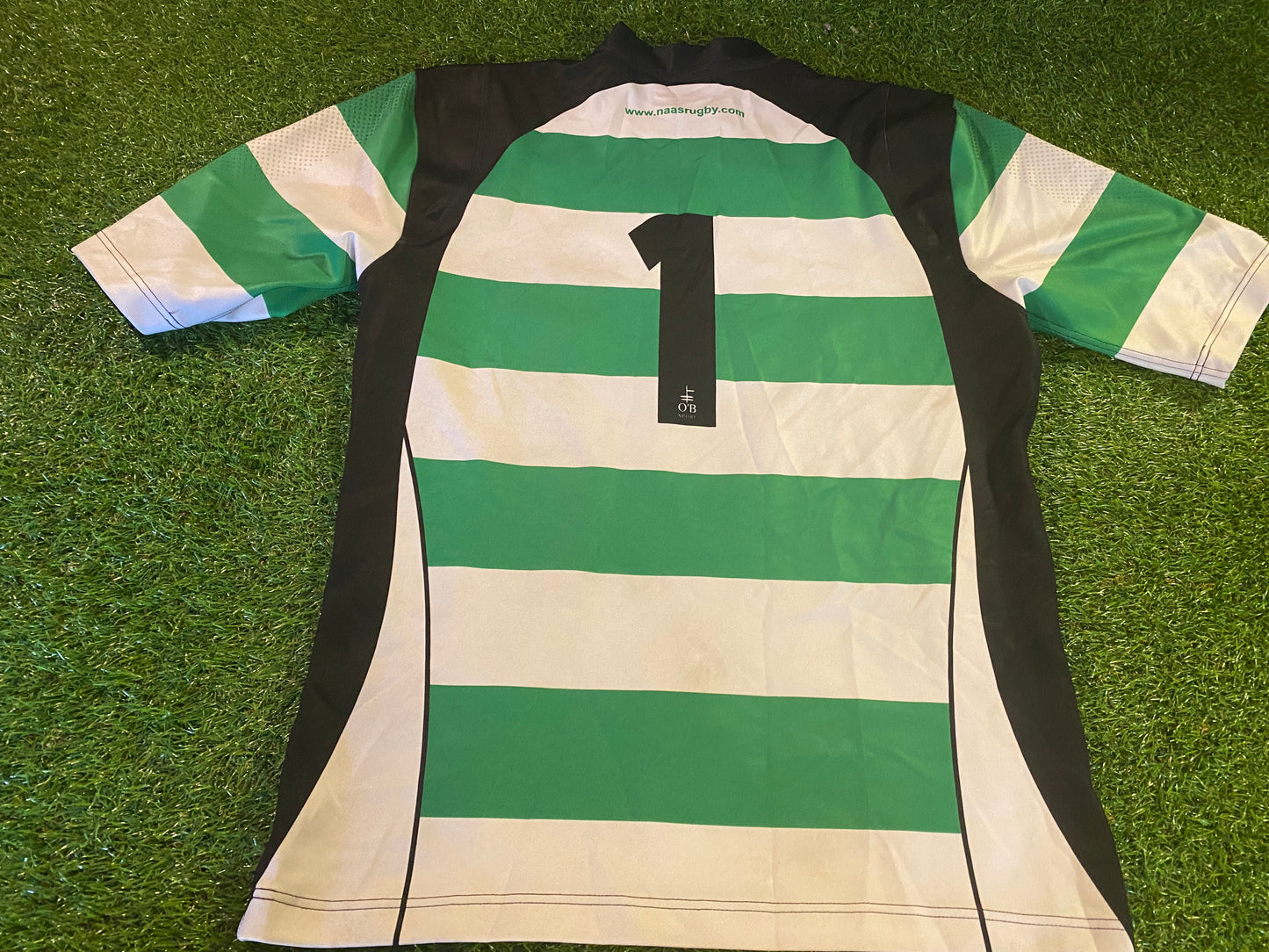 Naas Irish Eire Ireland Rugby Union Football Large Mans Match Worn no1 Jersey