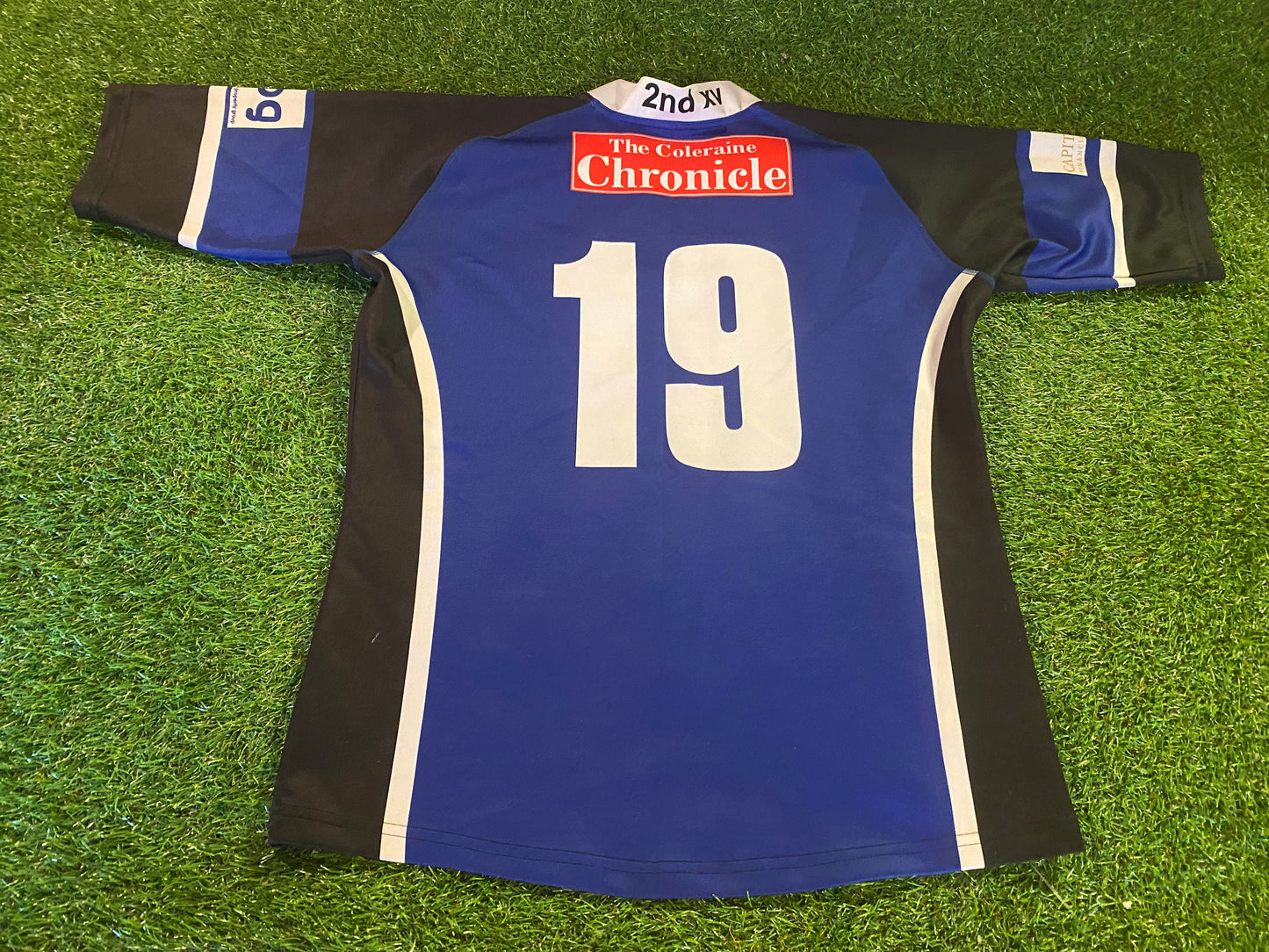 Coleraine RFC Irish Ulster Ireland Rugby Union Large Mans Match Worn no19 Jersey