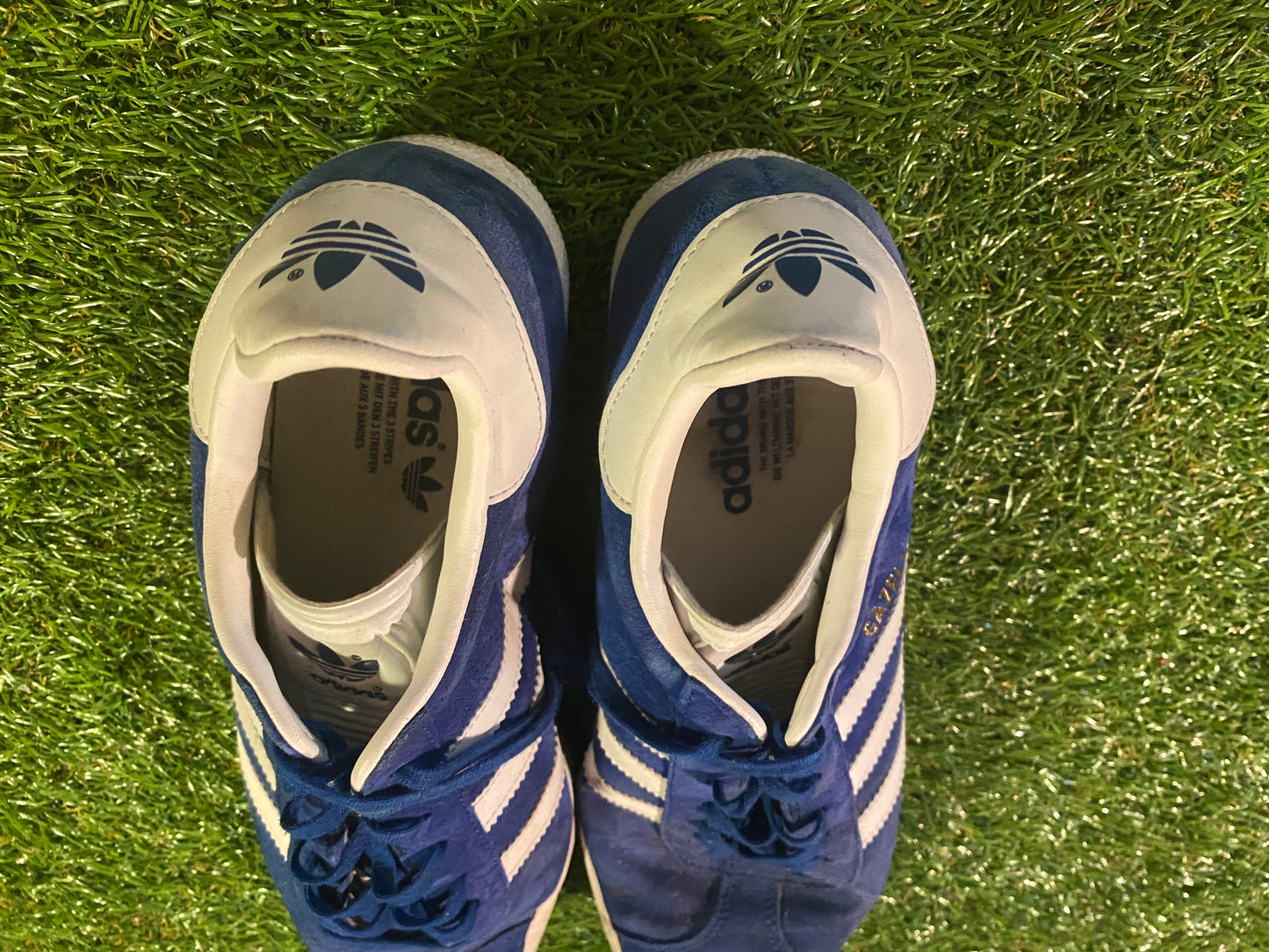 Adidas Gazelle Trainers Vintage UK Adulr Mans Mens Size 9