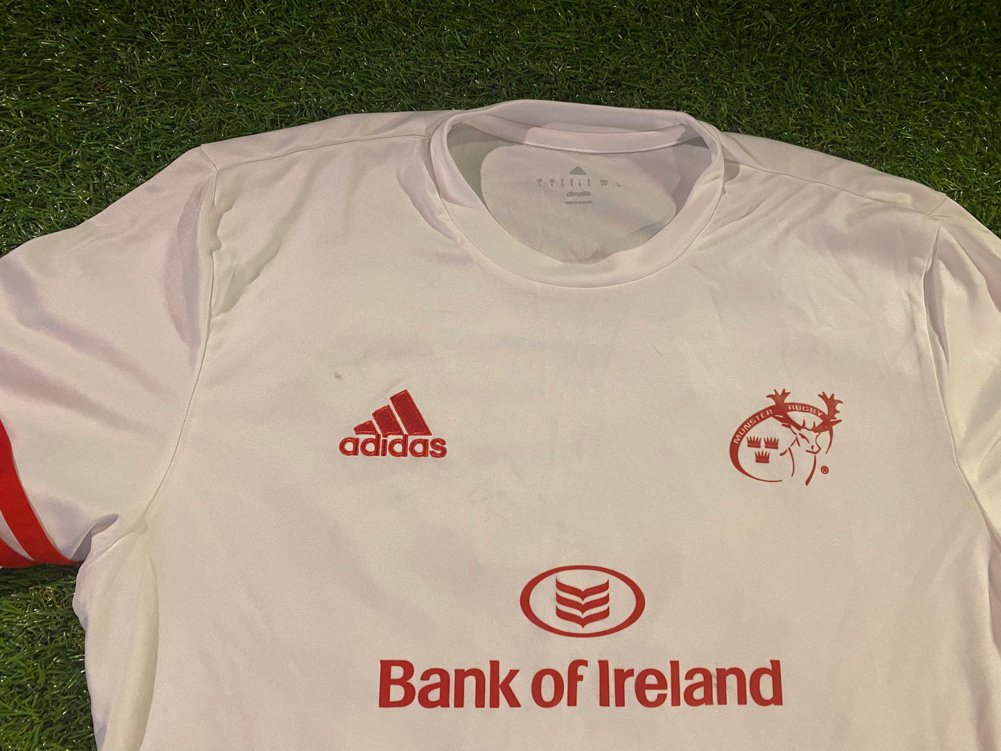 Munster Eire Irish Ireland Rugby Union Football Small Mans Adidas Made Climalite Top