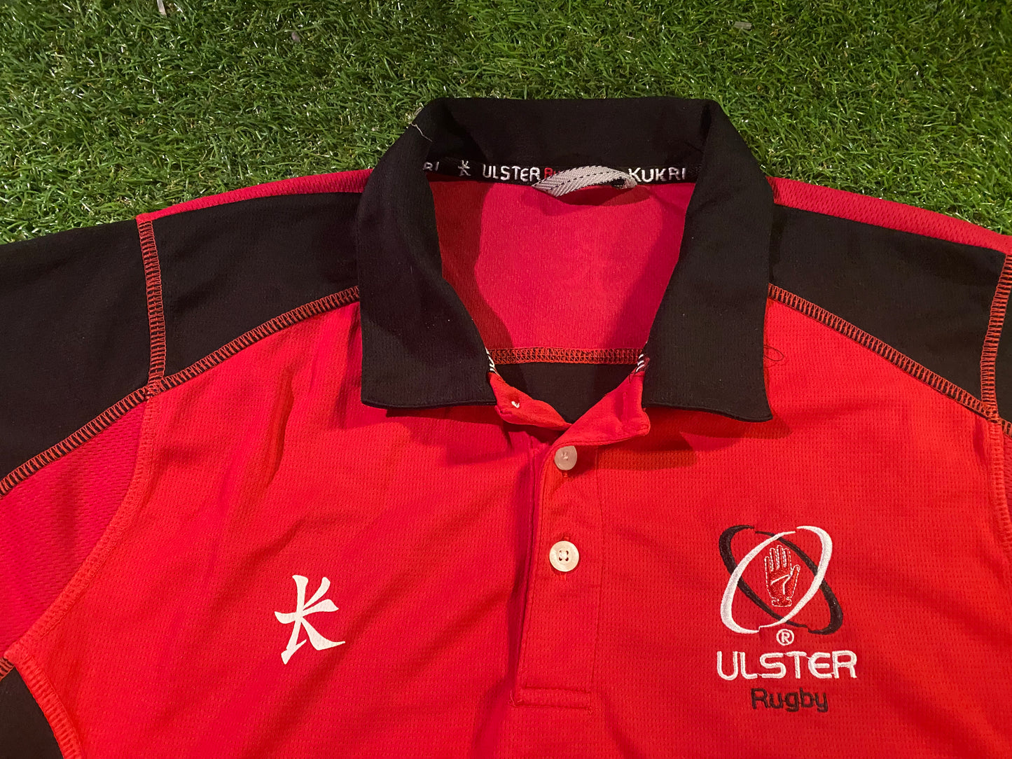 Ulster Northern Ireland Rugby Union Medium Mans Kukri Made Polo Jersey