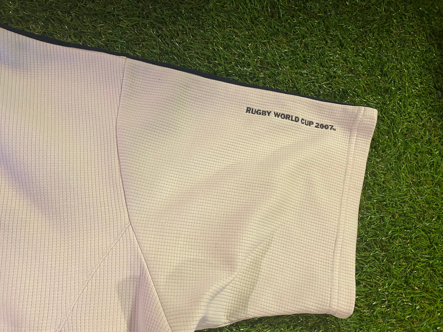 Adidas Made Rugby Union Football world Cup 2007 Large Mans Polo Jersey