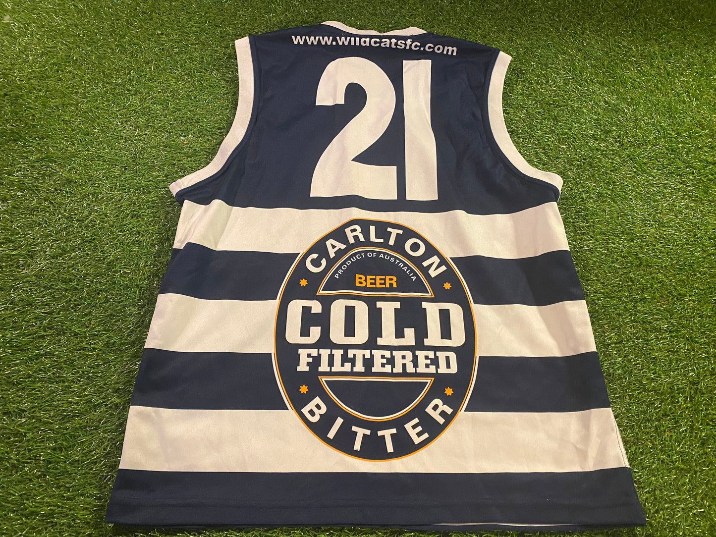 UK Britain west London walkabout AFL Australia Rugby League Large Mans match worn no21 Jersey