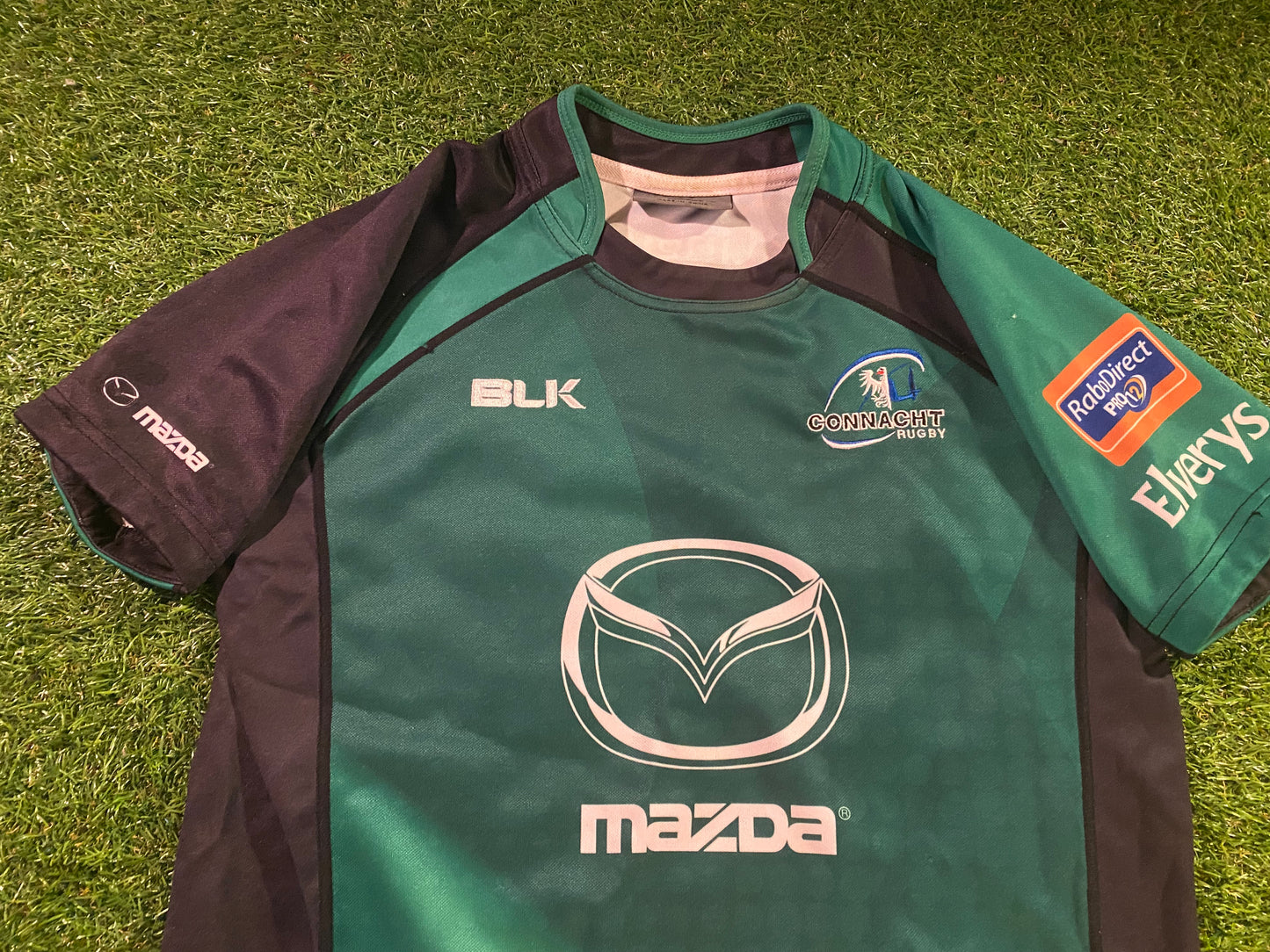 Connacht Ireland IRFU Eire Irish Rugby Union Football Womans Size 14 Home Jersey
