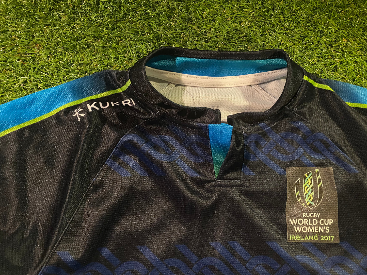 Ireland Eire Irish Rugby Union Football Womans Females Ladies Size 10-12 2017 world Cup Jersey