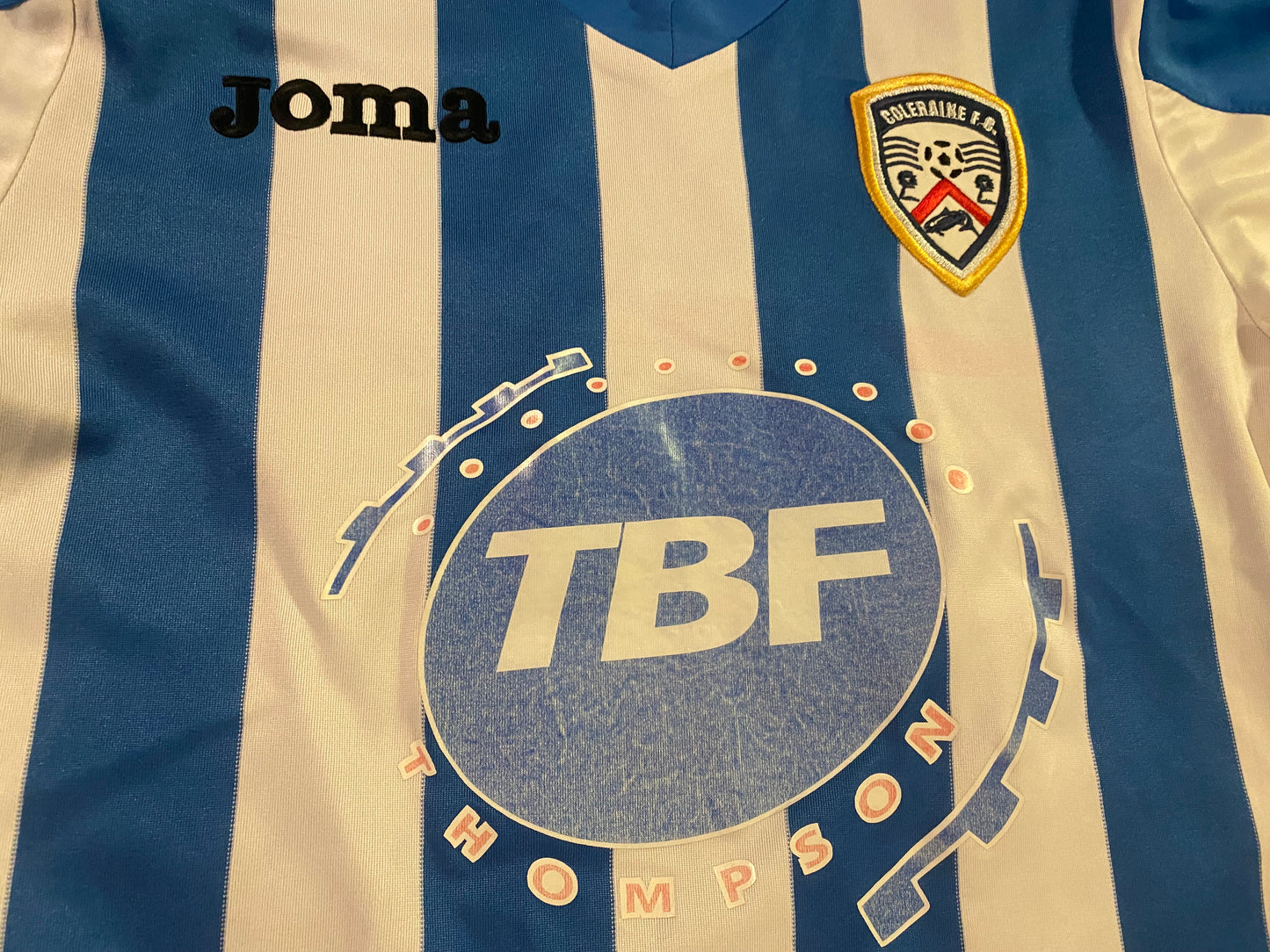 Coleraine FC Ulster Northern Ireland Soccer Football Medium Mans Vintage Jersey