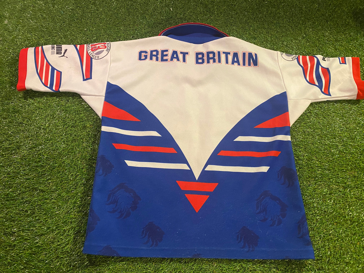 Great Britain England Rugby League Football Youths Signed x 1 Vintage Puma Jersey
