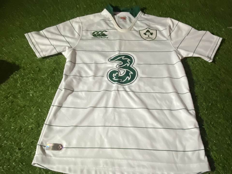 Ireland IRFU Eire Irish Rugby Union Football Medium Mans CCC Made Away Jersey