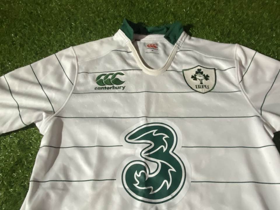 Ireland IRFU Eire Irish Rugby Union Football Medium Mans CCC Made Away Jersey