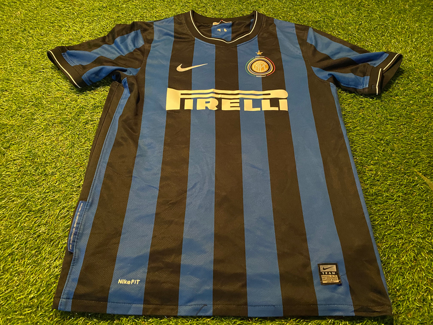 Inter Milan Italy Italia Serie A Soccer Football Small Mans Ibrahimovic no8 Nike Home Jersey