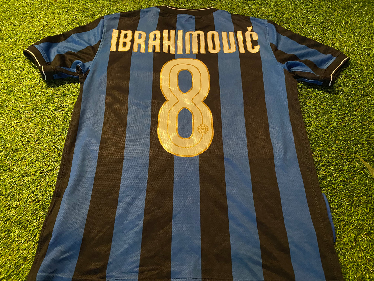 Inter Milan Italy Italia Serie A Soccer Football Small Mans Ibrahimovic no8 Nike Home Jersey