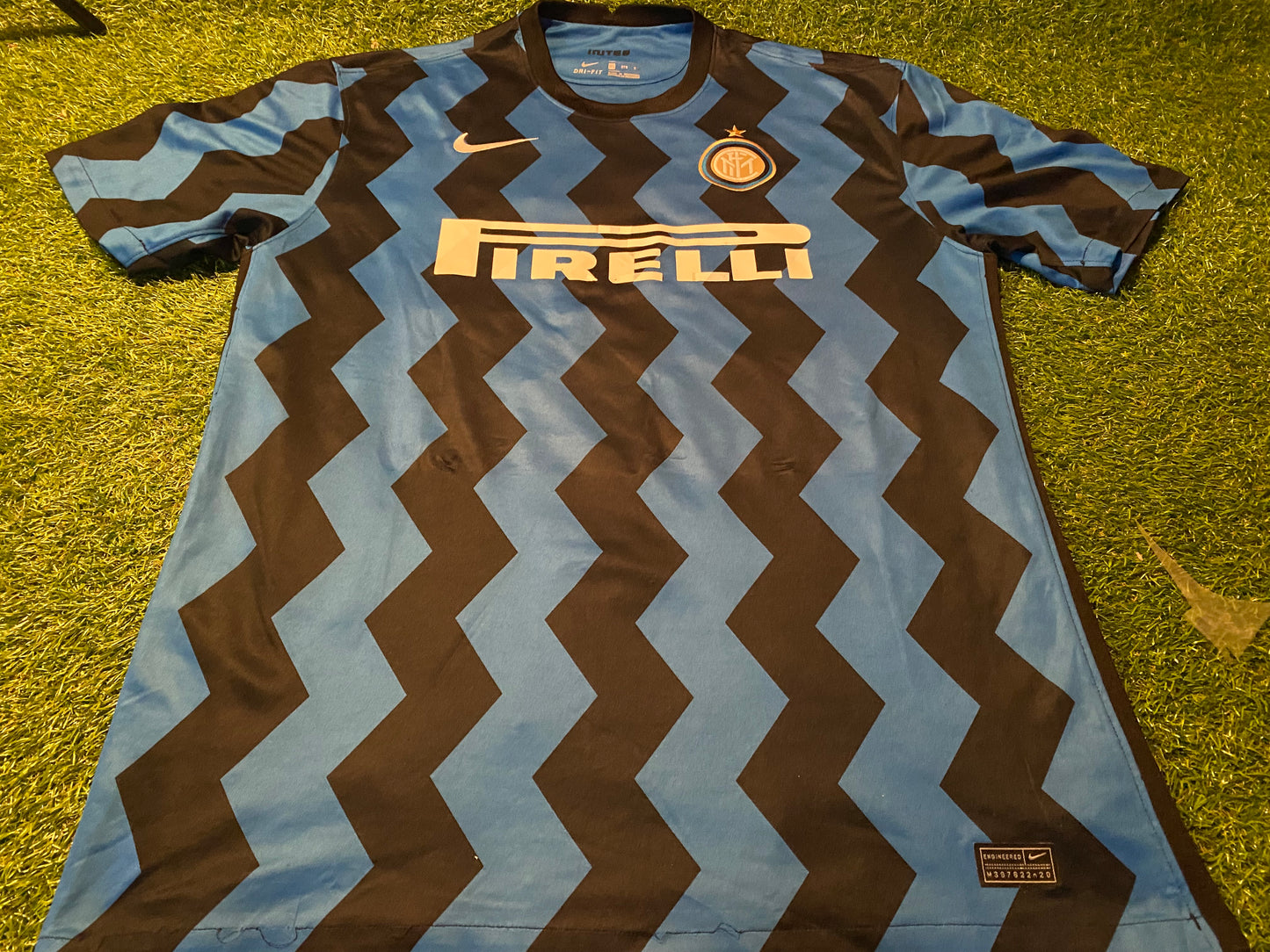 Inter Milan Italy Italia Serie A Soccer Football XXL 2XL Mans Nike Made 2020 Home Jersey