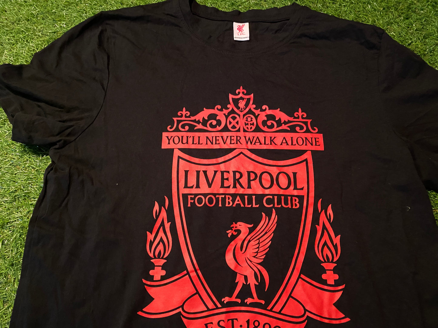 Liverpool England Football Soccer Large Mans Large Mans Cotton T Shirt