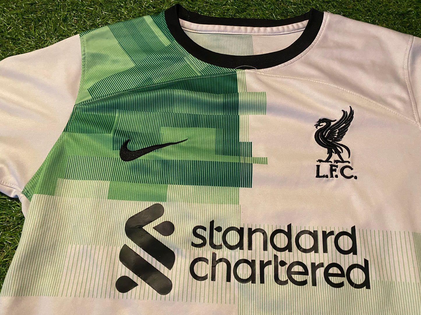 Liverpool England Football Soccer Small Mans Nike Made 2023 EPL Away Jersey