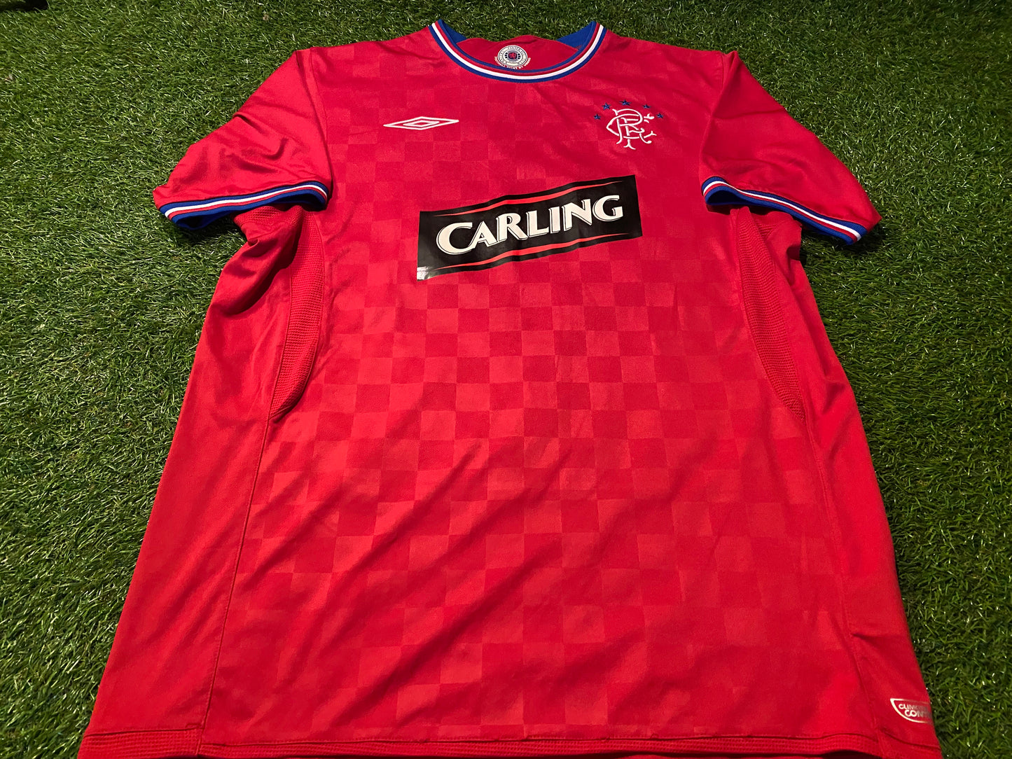 Glasgow Rangers Scotland Ulster Football Large Mans Umbro Made 2009 Away Jersey