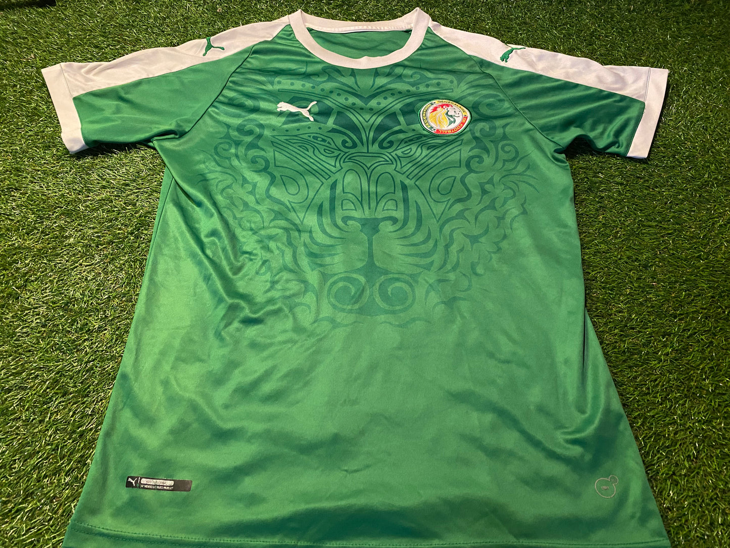 Senegal Senegalaise African Football Soccer Medium Mans Puma 2014 Home Jersey