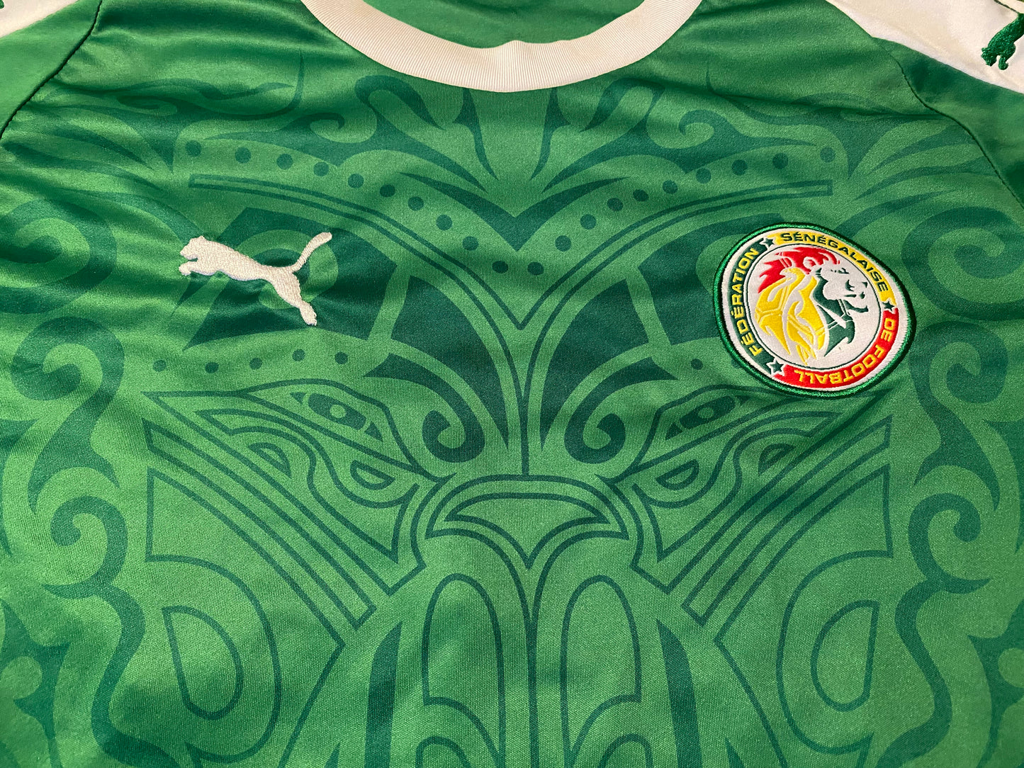 Senegal Senegalaise African Football Soccer Medium Mans Puma 2014 Home Jersey