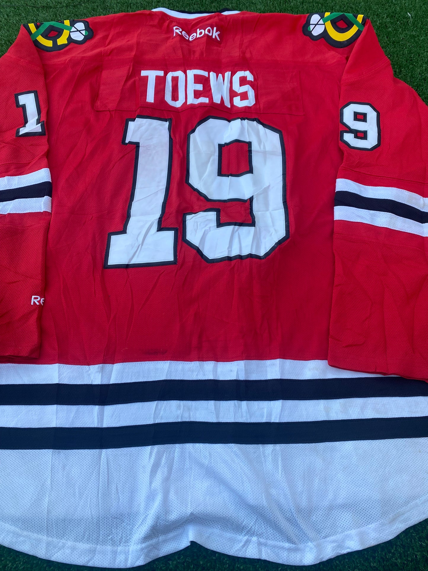 Chicago Blackhawks Ice Hockey NHL USA Big XXL 2XL Mans Toews no19 Reebok Jersey