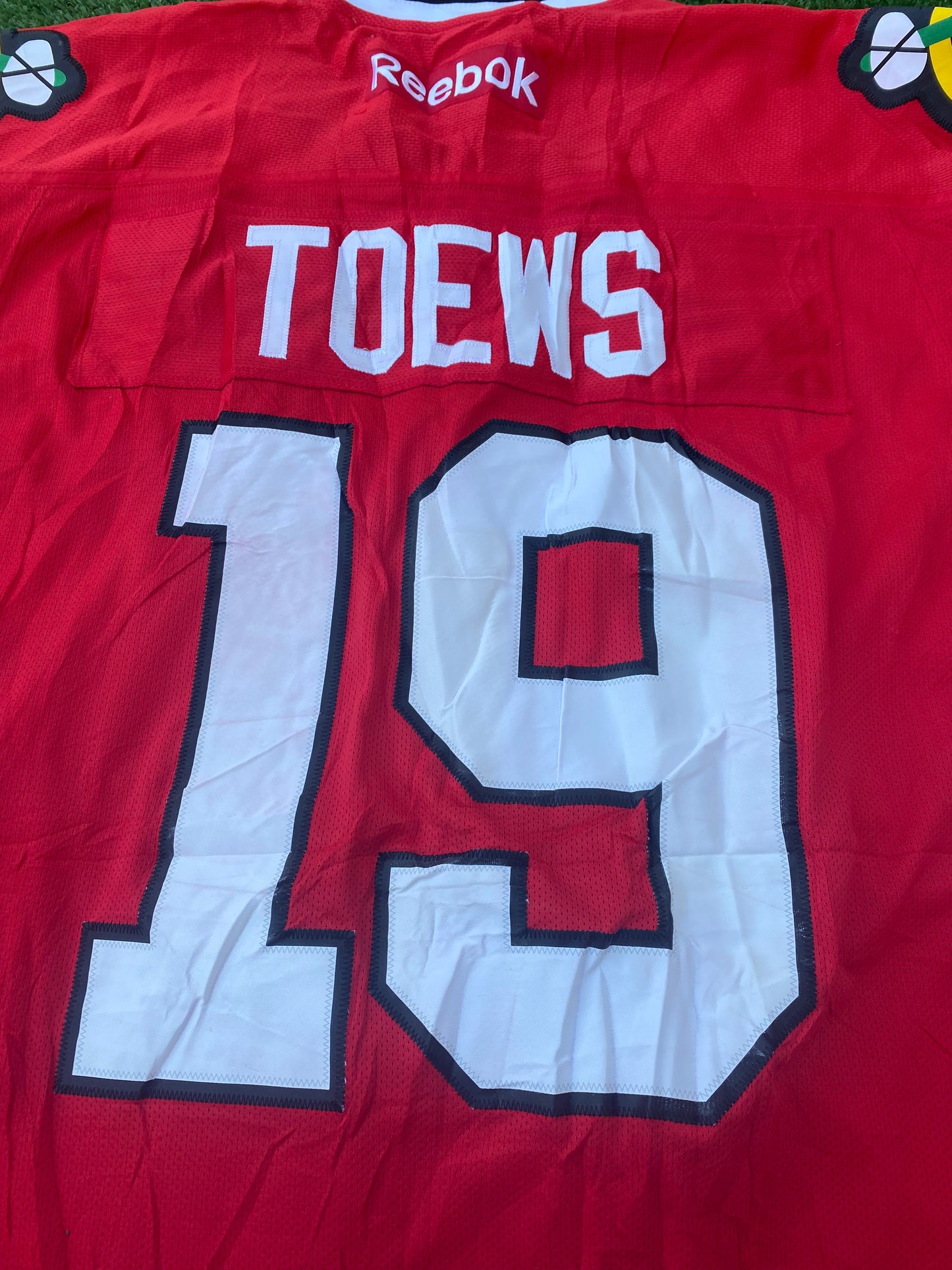 Chicago Blackhawks Ice Hockey NHL USA Big XXL 2XL Mans Toews no19 Reebok Jersey