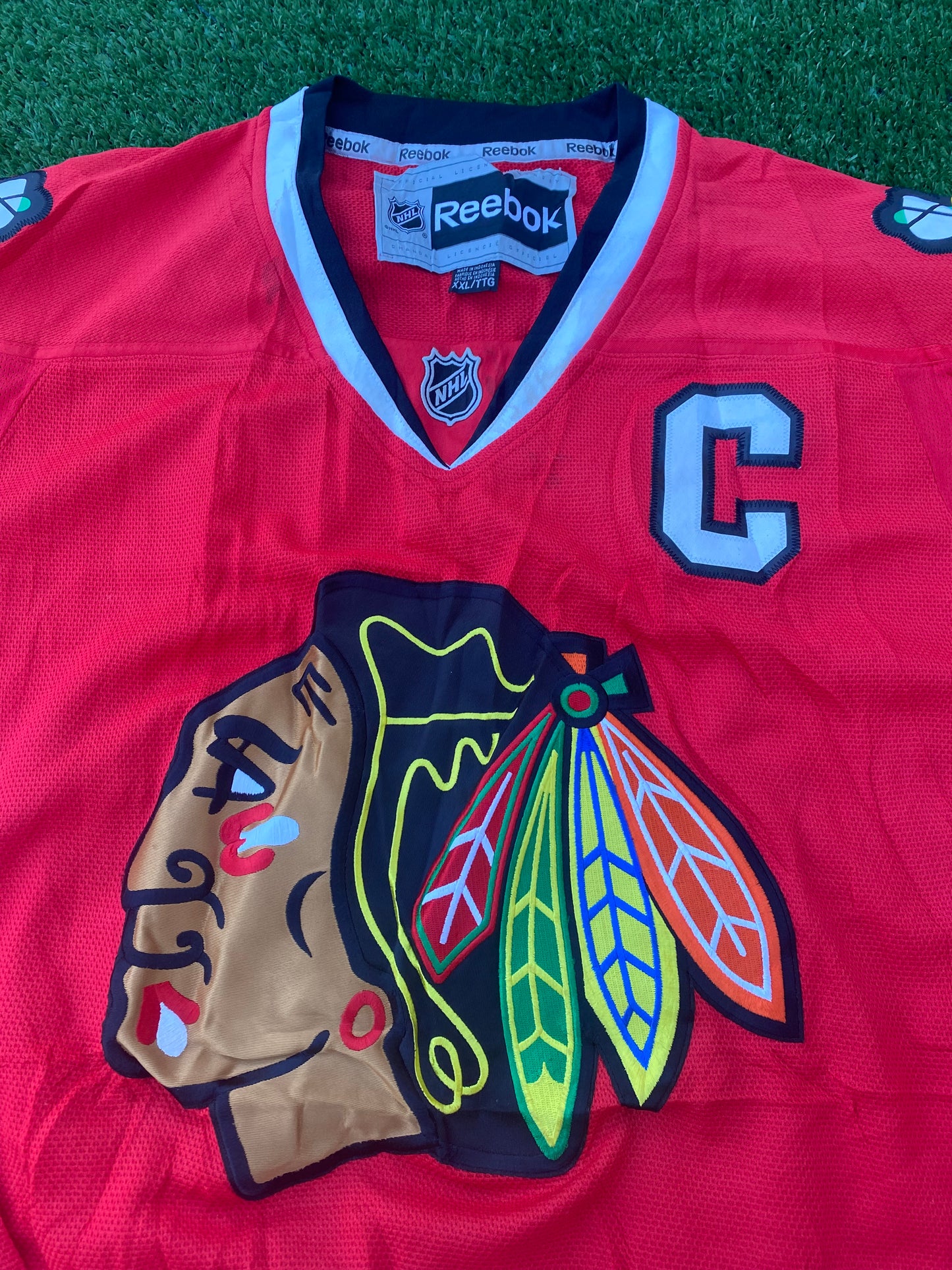 Chicago Blackhawks Ice Hockey NHL USA Big XXL 2XL Mans Toews no19 Reebok Jersey