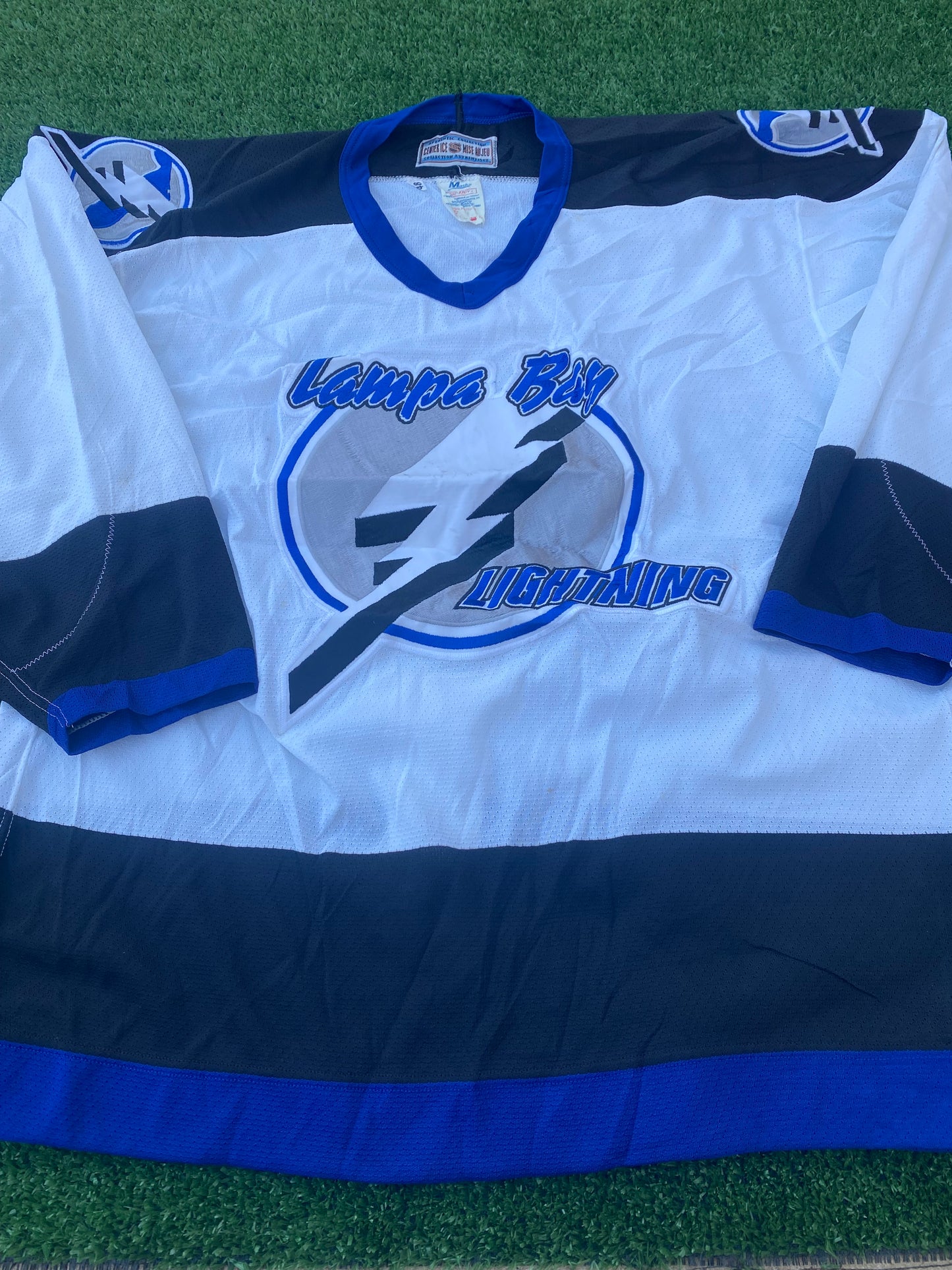 Tampa Bay Lightning Ice Hockey NHL USA Large Mans Rare Vintage 1990-1995 Jersey