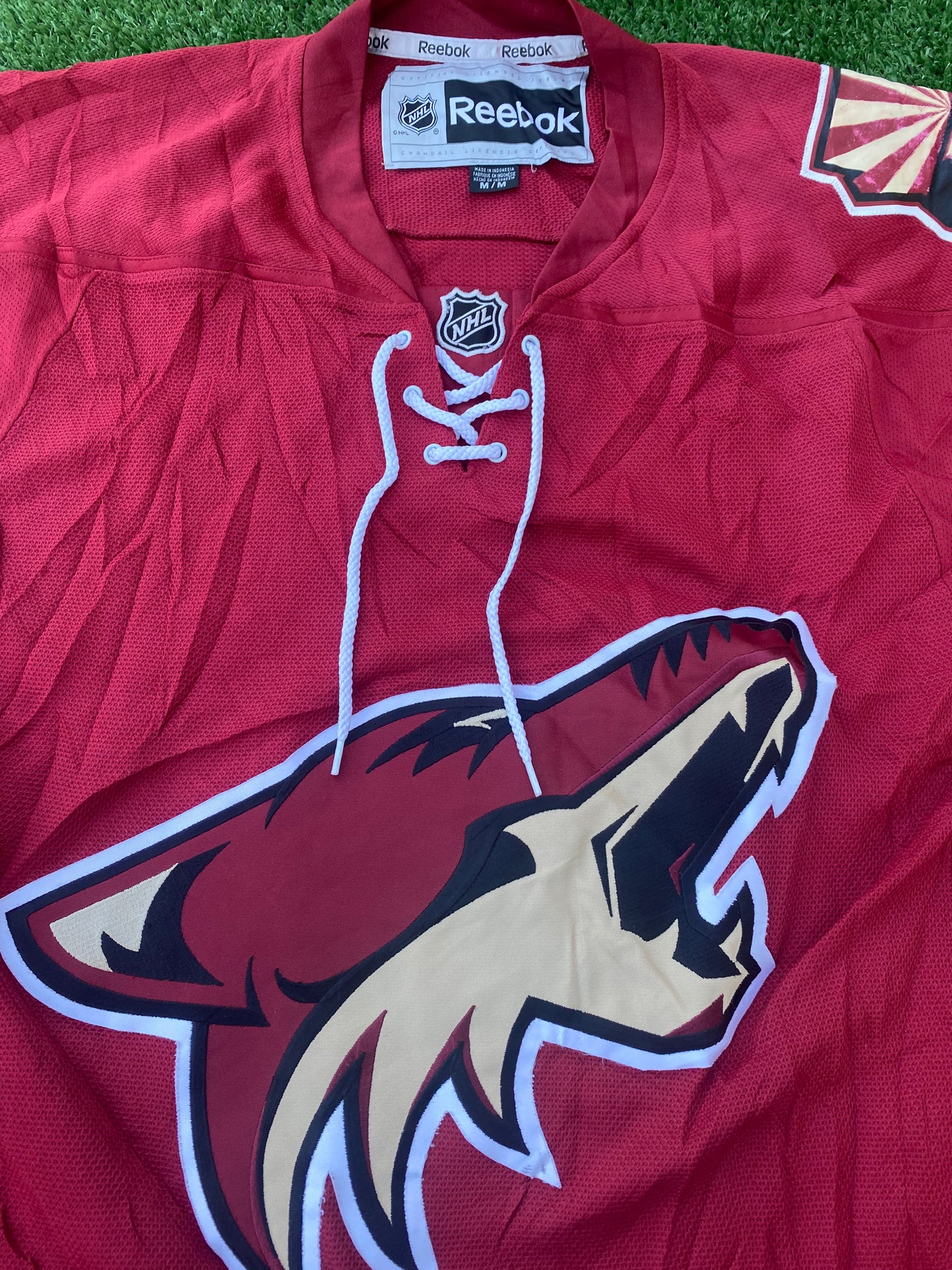 Arizona Coyotes USA NHL Ice Hockey Medium Mans Reebok Made Jersey