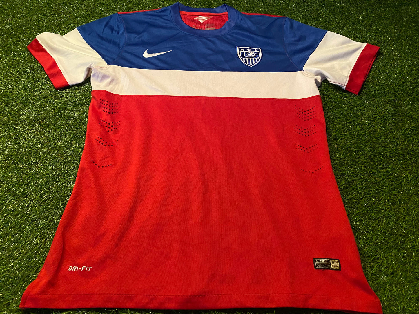 USA United States of America Soccer Football Large Mans Rare 2014 Nike Player Issued Home Jersey