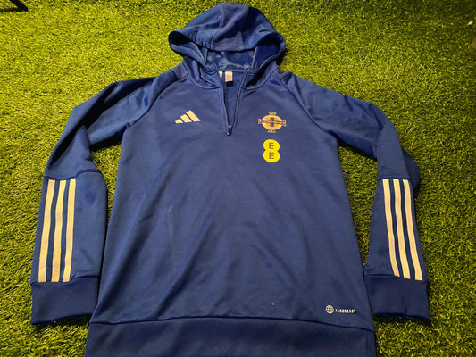 Northern Ireland Football Youths / XL Boys 13-14 Year Old Adidas Made Hoody Hooded Top