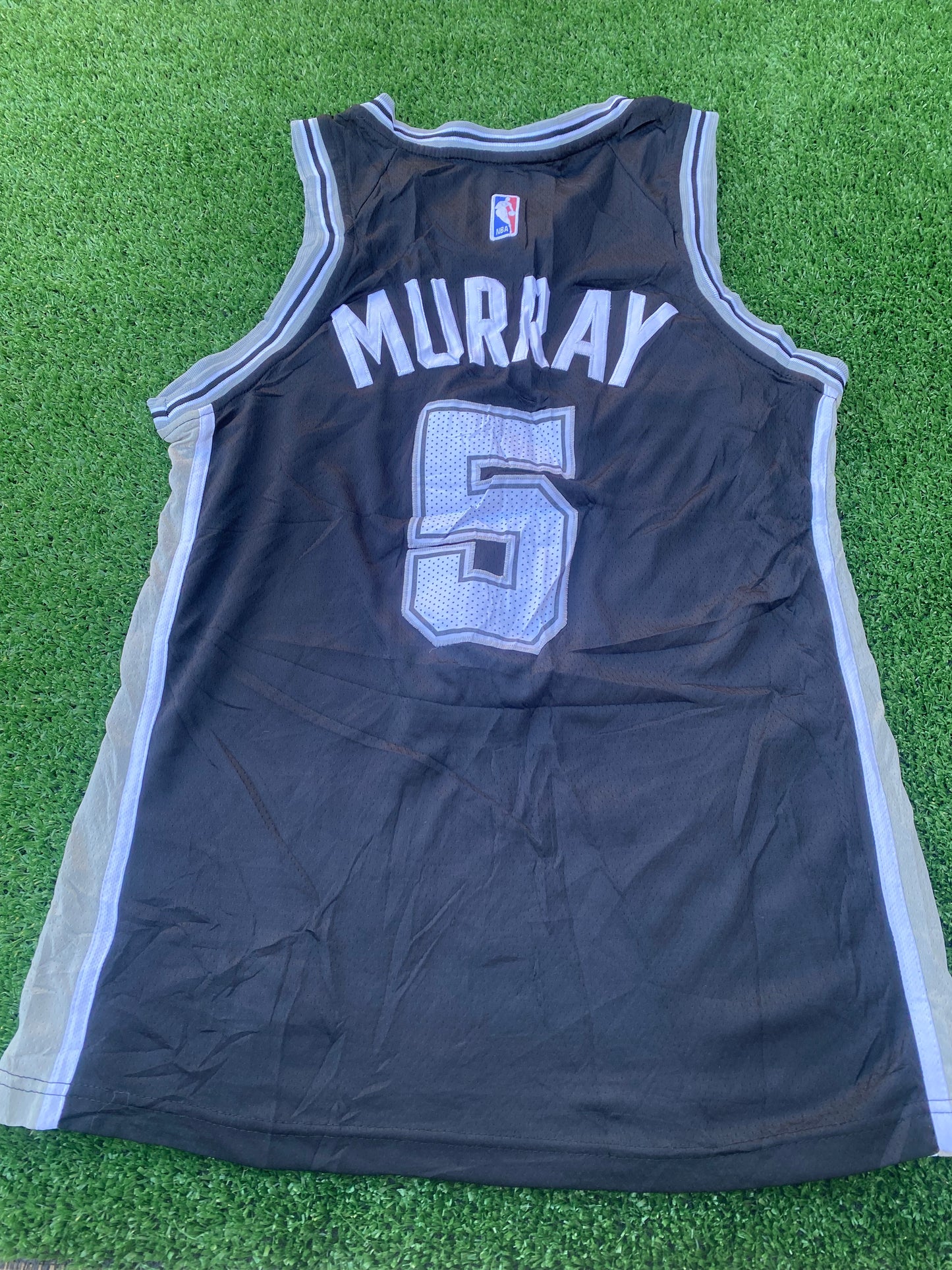 San Antonio Spurs NBA Basketball USA Medium Mans Murray no5 Nike Made Jersey