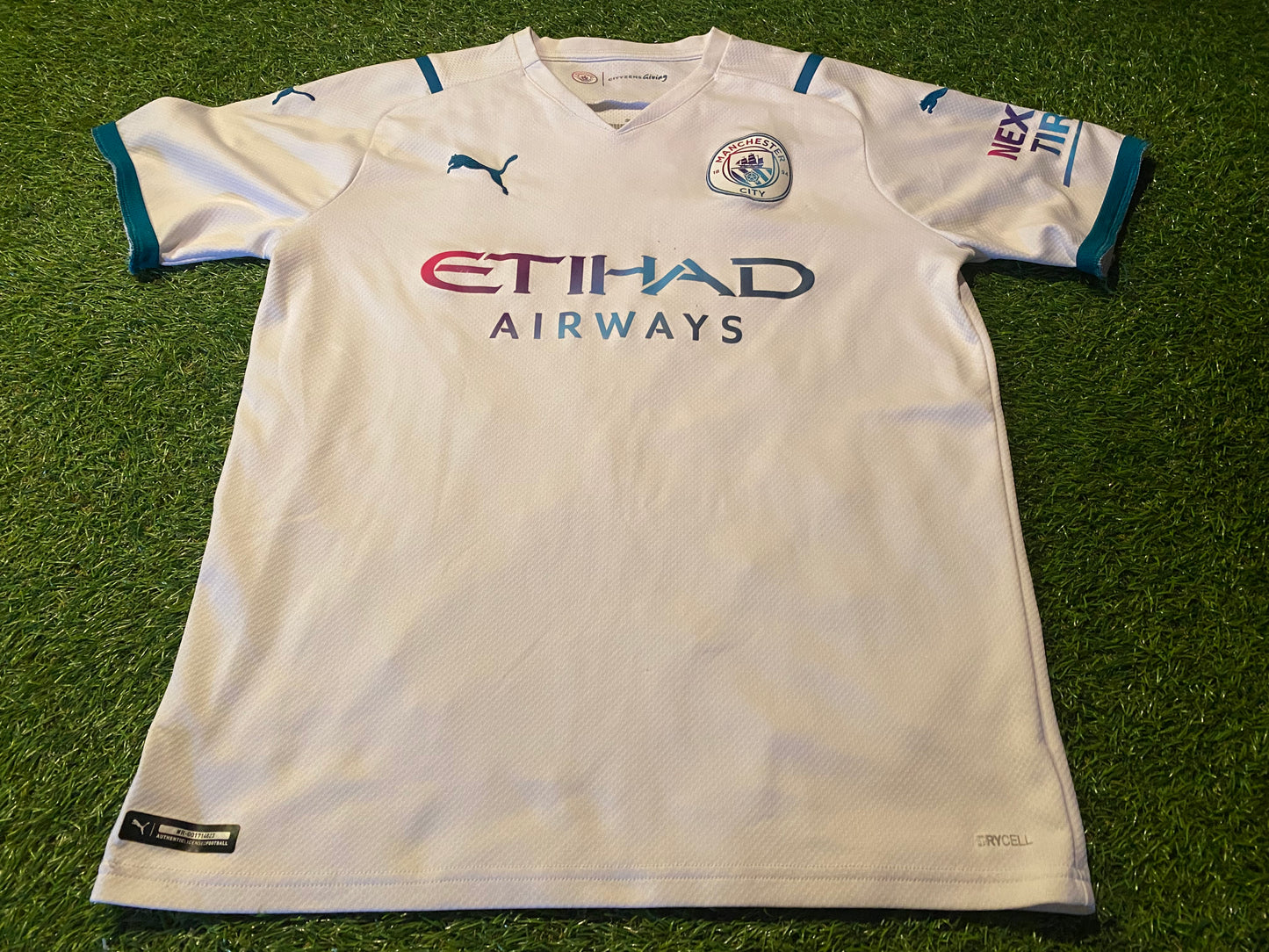 Manchester City FC England Soccer Football Youths / Small Mans 2013 Puma Away Jersey