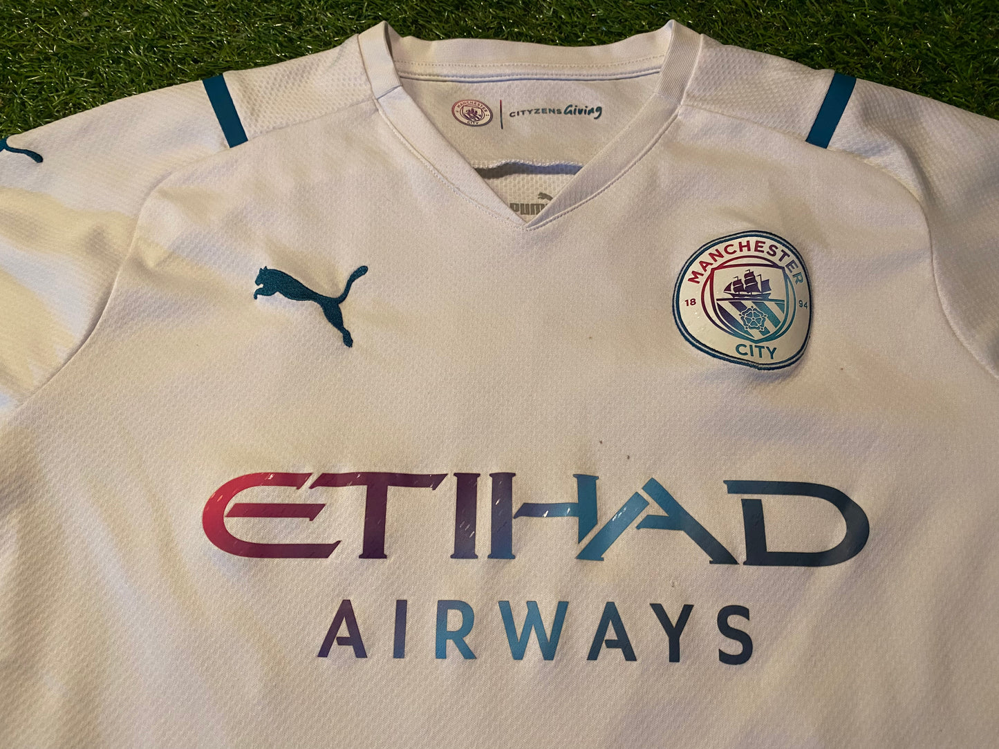 Manchester City FC England Soccer Football Youths / Small Mans 2013 Puma Away Jersey