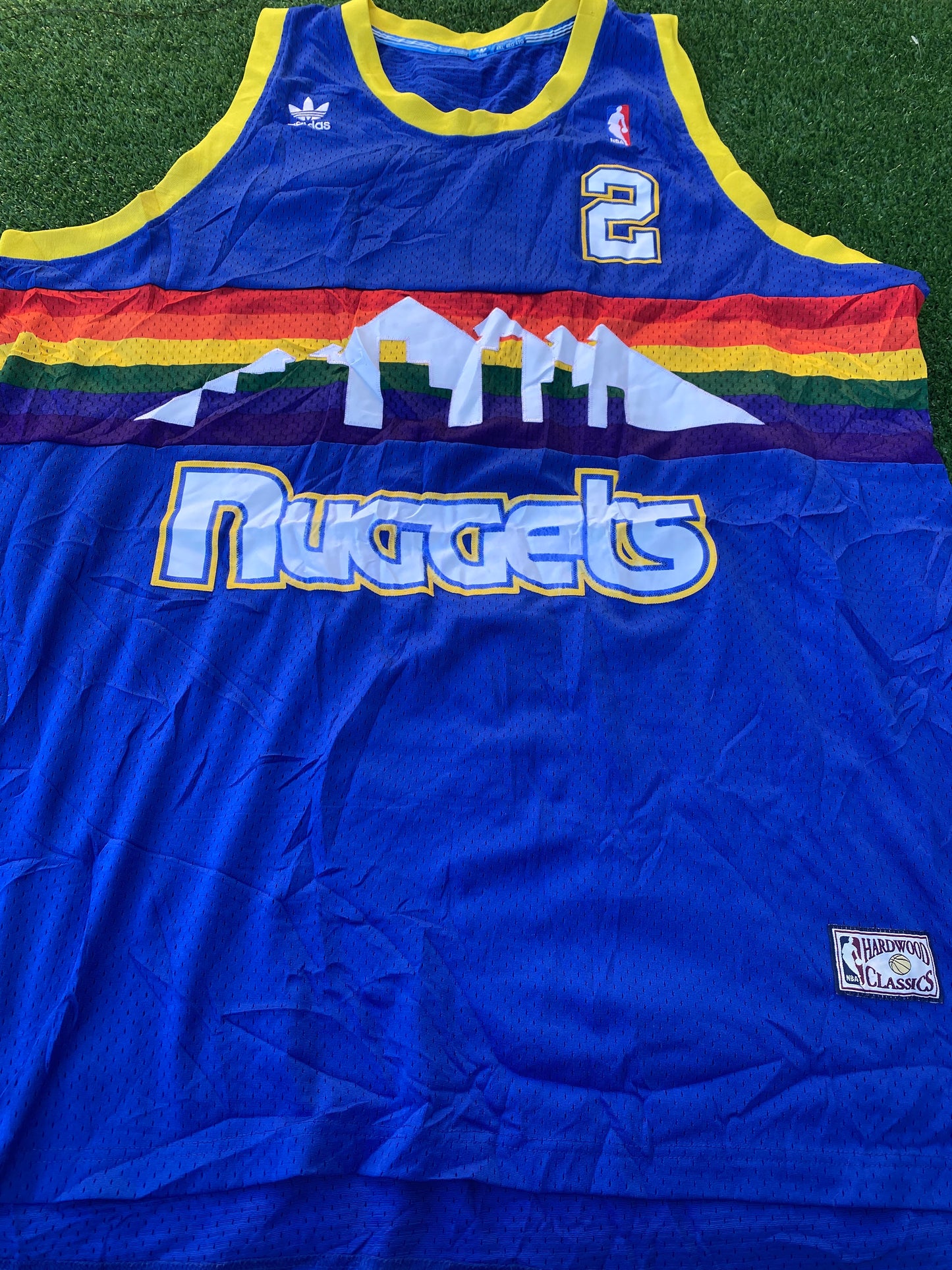 Denver Nuggets NBA Basketball USA Rare Big XXXXL 4XL Mans English no2 Adidas Jersey