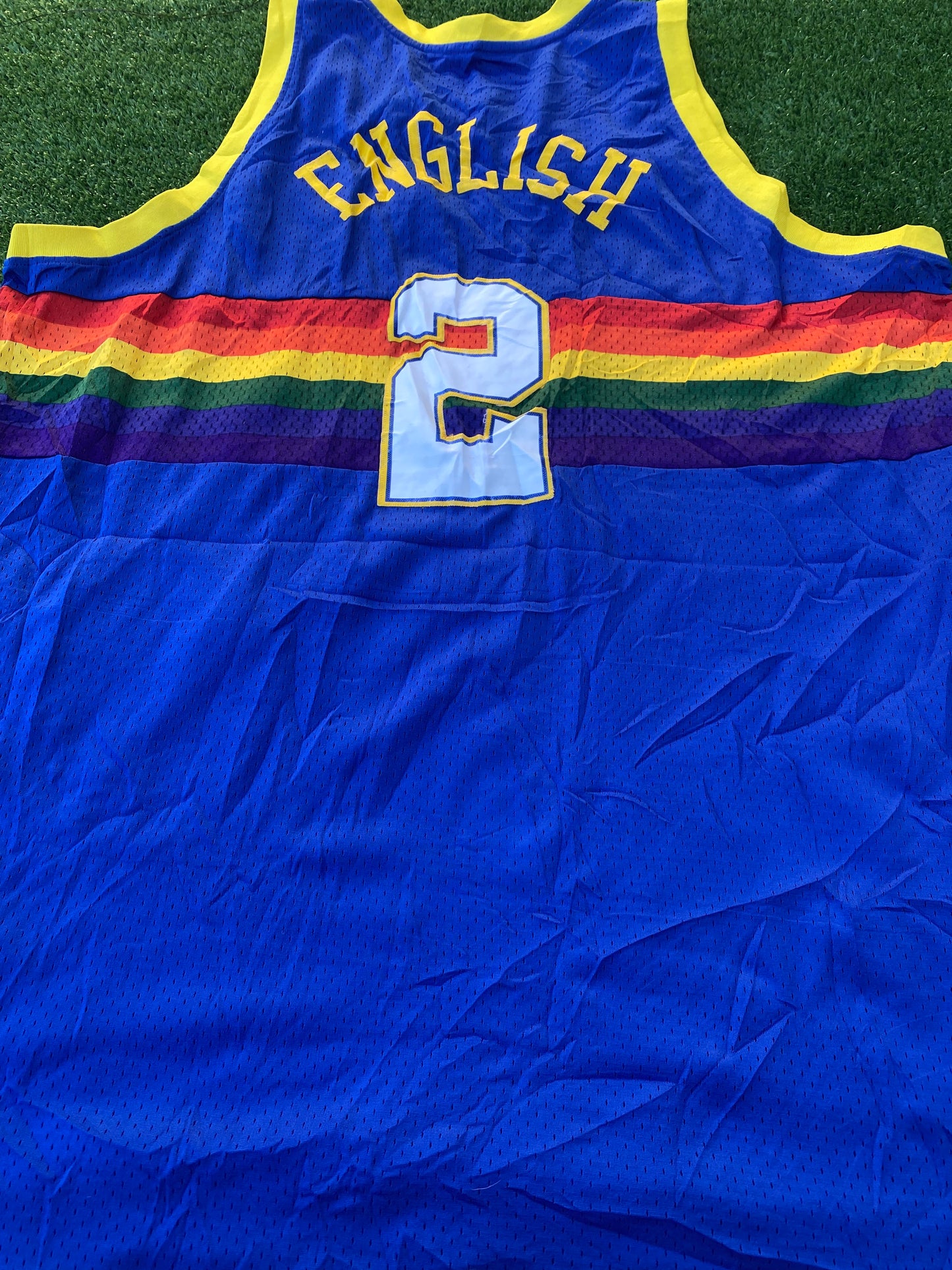 Denver Nuggets NBA Basketball USA Rare Big XXXXL 4XL Mans English no2 Adidas Jersey