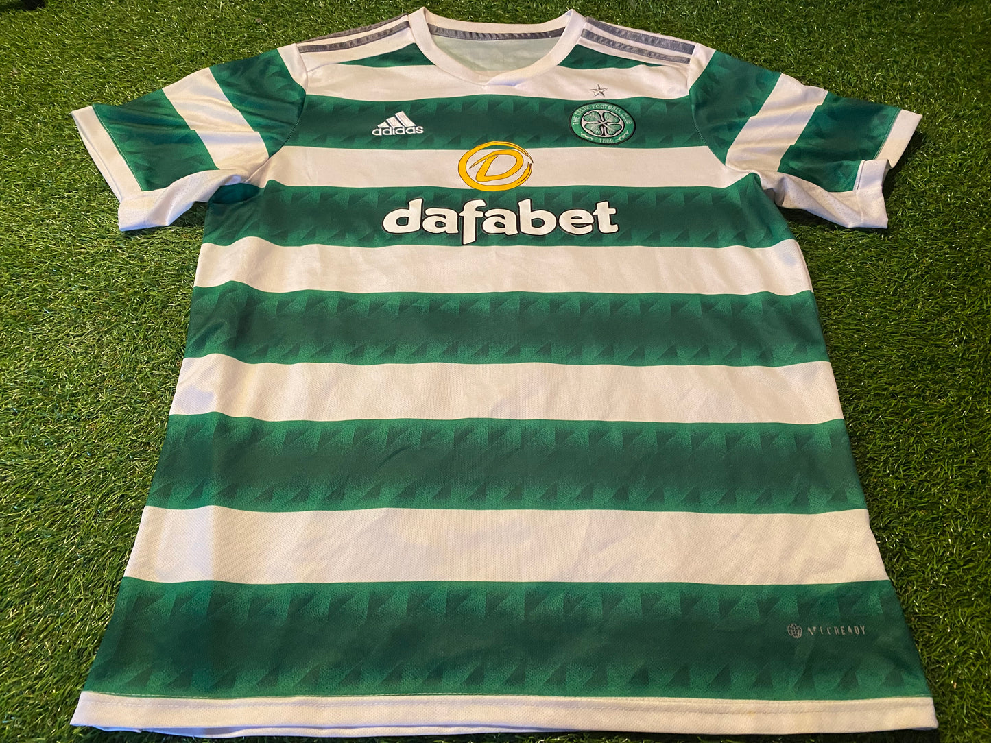 Celtic FC Scottish Scotland Football Soccer Large Mans Adidas Made Home Jersey