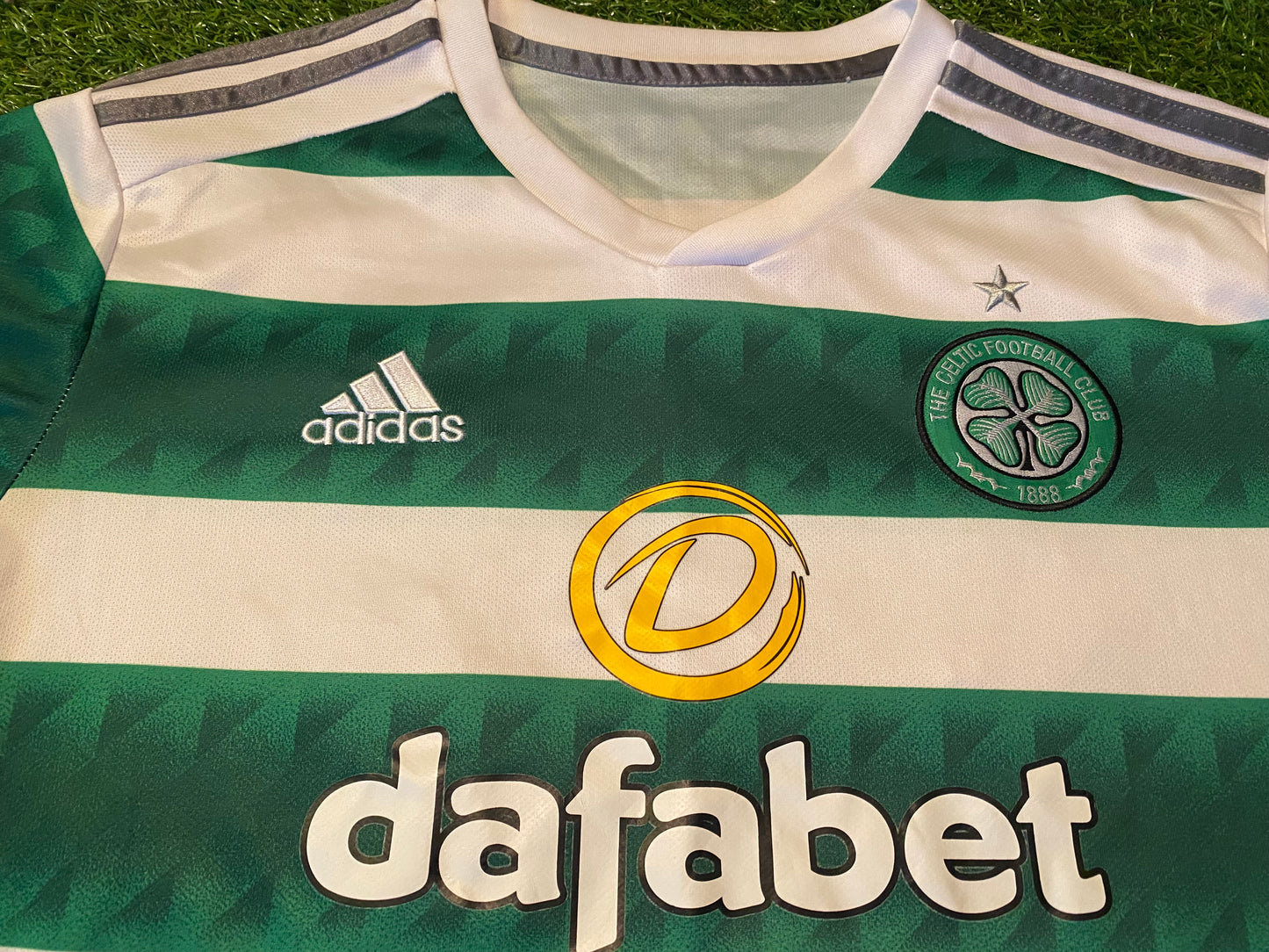 Celtic FC Scottish Scotland Football Soccer Large Mans Adidas Made Home Jersey