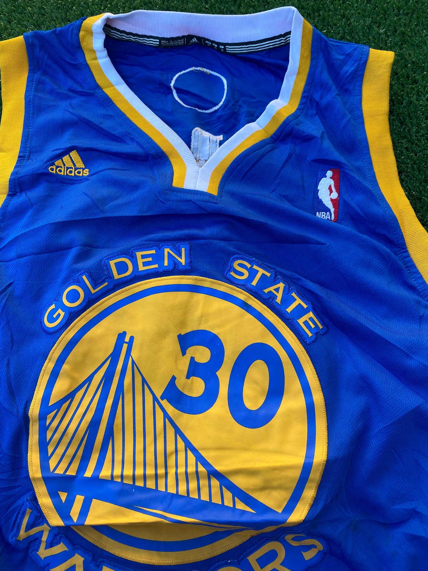 Golden State Warriors NBA Basketball USA Medium Mans Curry no30 Adidas Made Jersey