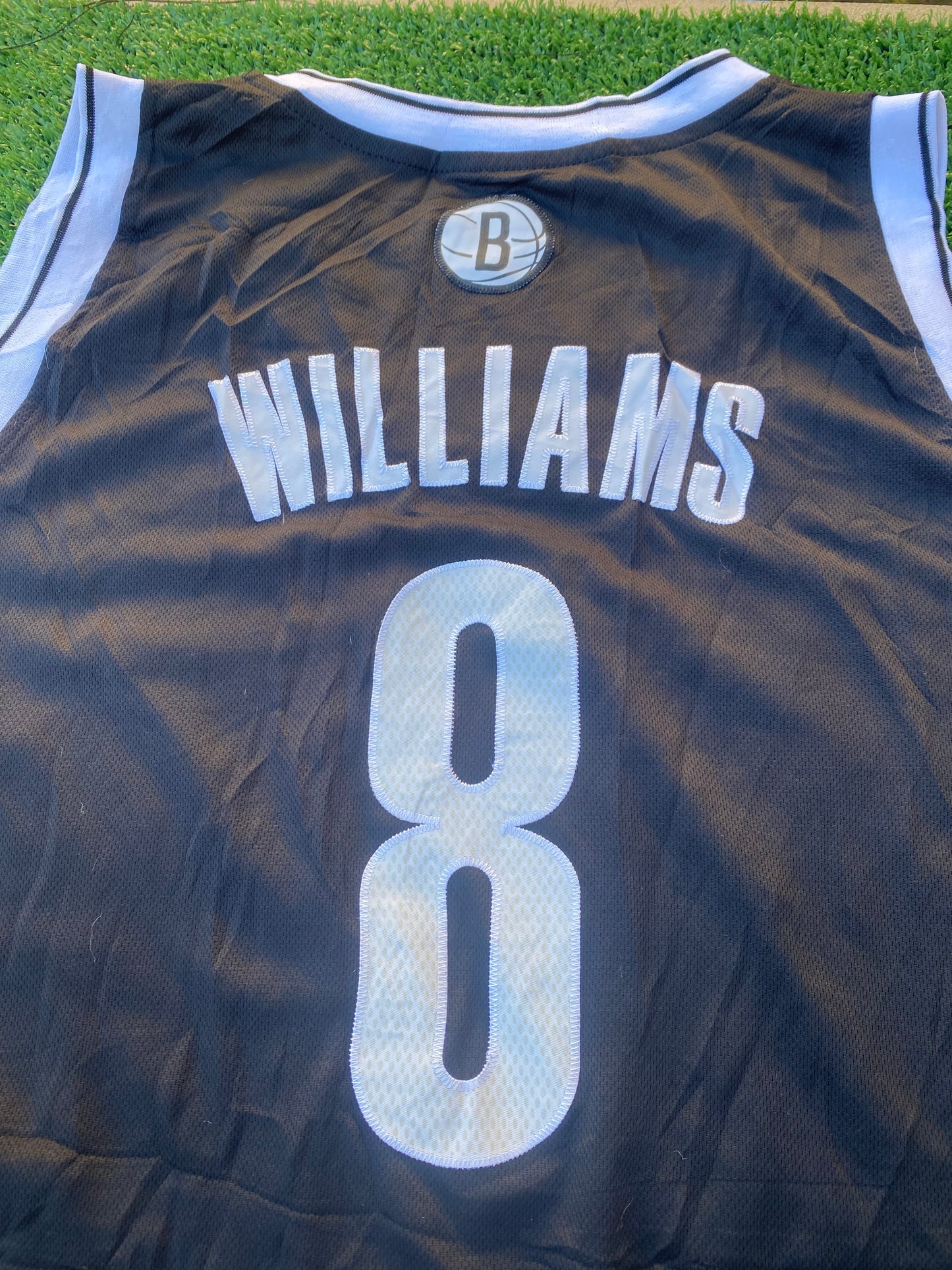 Brooklyn Nets NBA Basketball USA Big XXXXL 4XL Mans Williams no8 Adidas Made Jersey