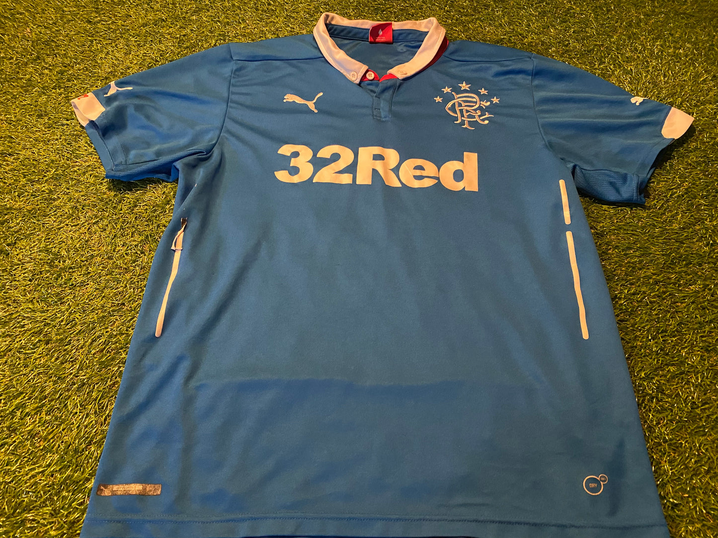 Glasgow Rangers Scotland Ulster Football Large Mans Puma Made Home Jersey