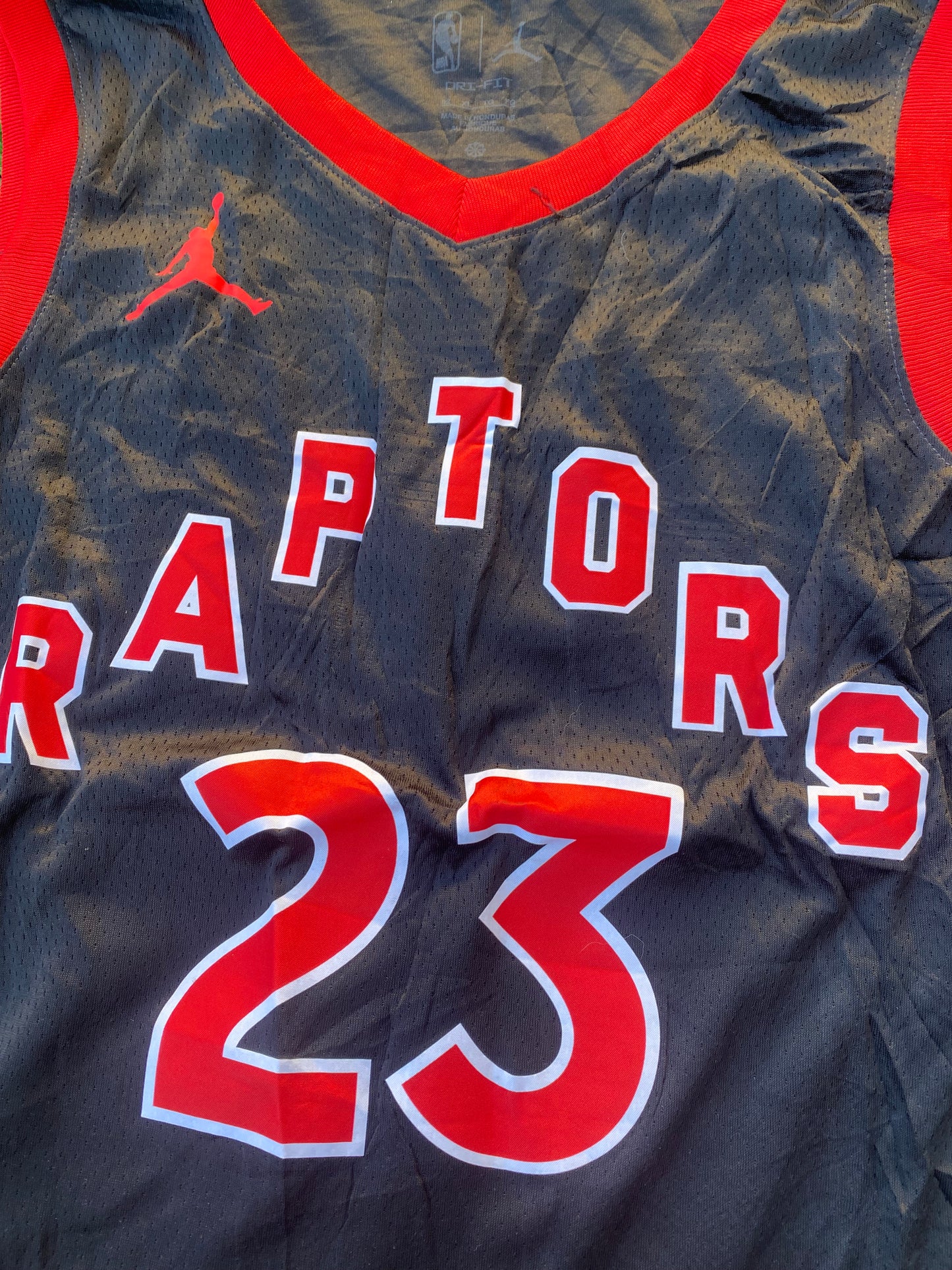 Toronto Raptors USA NBA Basketball XL Extra Large Mans Vanvleet no23Statement Edition Jersey