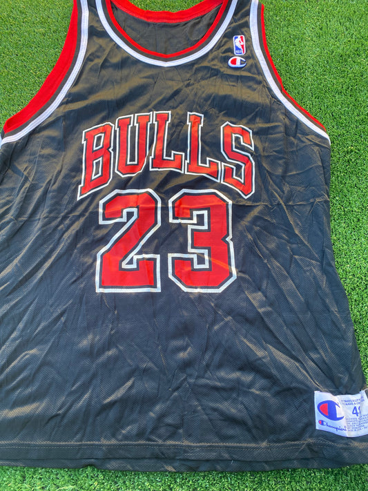 Chicago Bull USA NBA Basketball Rare Large Mans Jordan no23 Champion Made Jersey