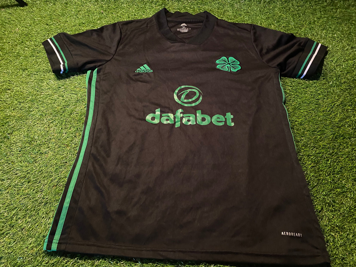 Celtic FC Scotland Soccer Football Medium Mans Rare 2020 Third European Jersey