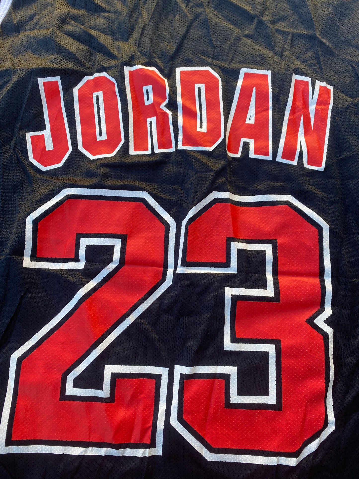 Chicago Bull USA NBA Basketball Rare Large Mans Jordan no23 Champion Made Jersey