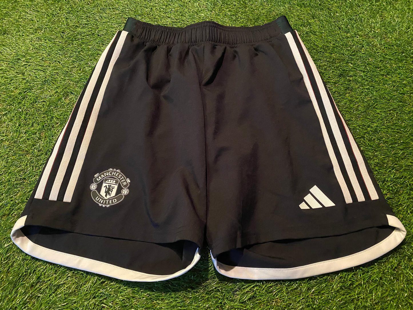 Manchester United England English Soccer Football Small Mans Adidas Made Away Shorts