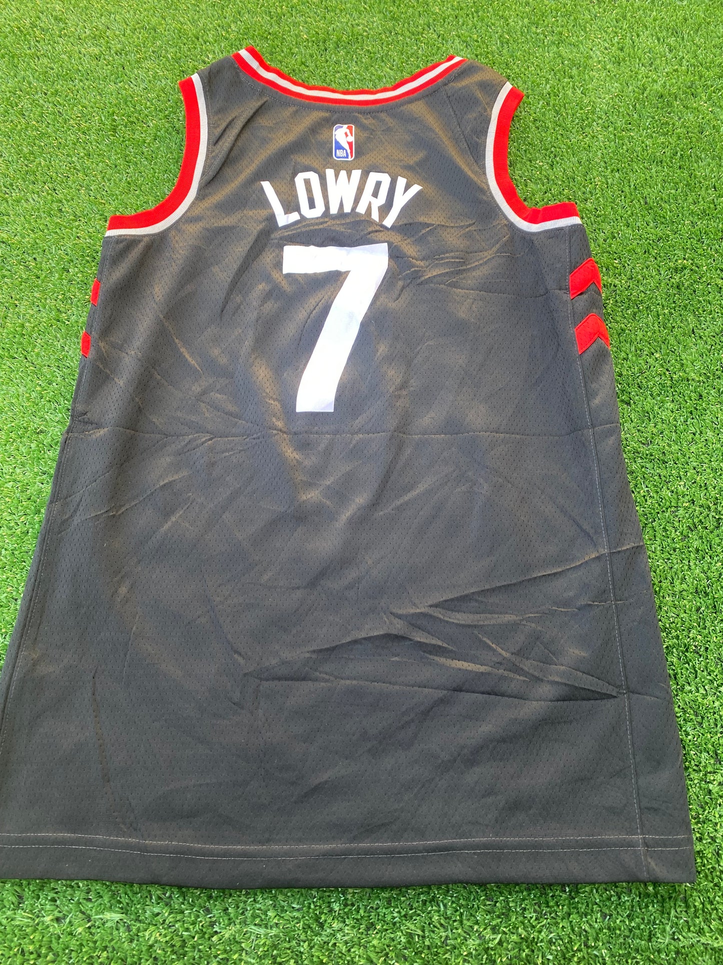 Toronto Raptors NBA Basketball Canada Large Boys / Youths Lowry no7 Nike Swingman Jersey