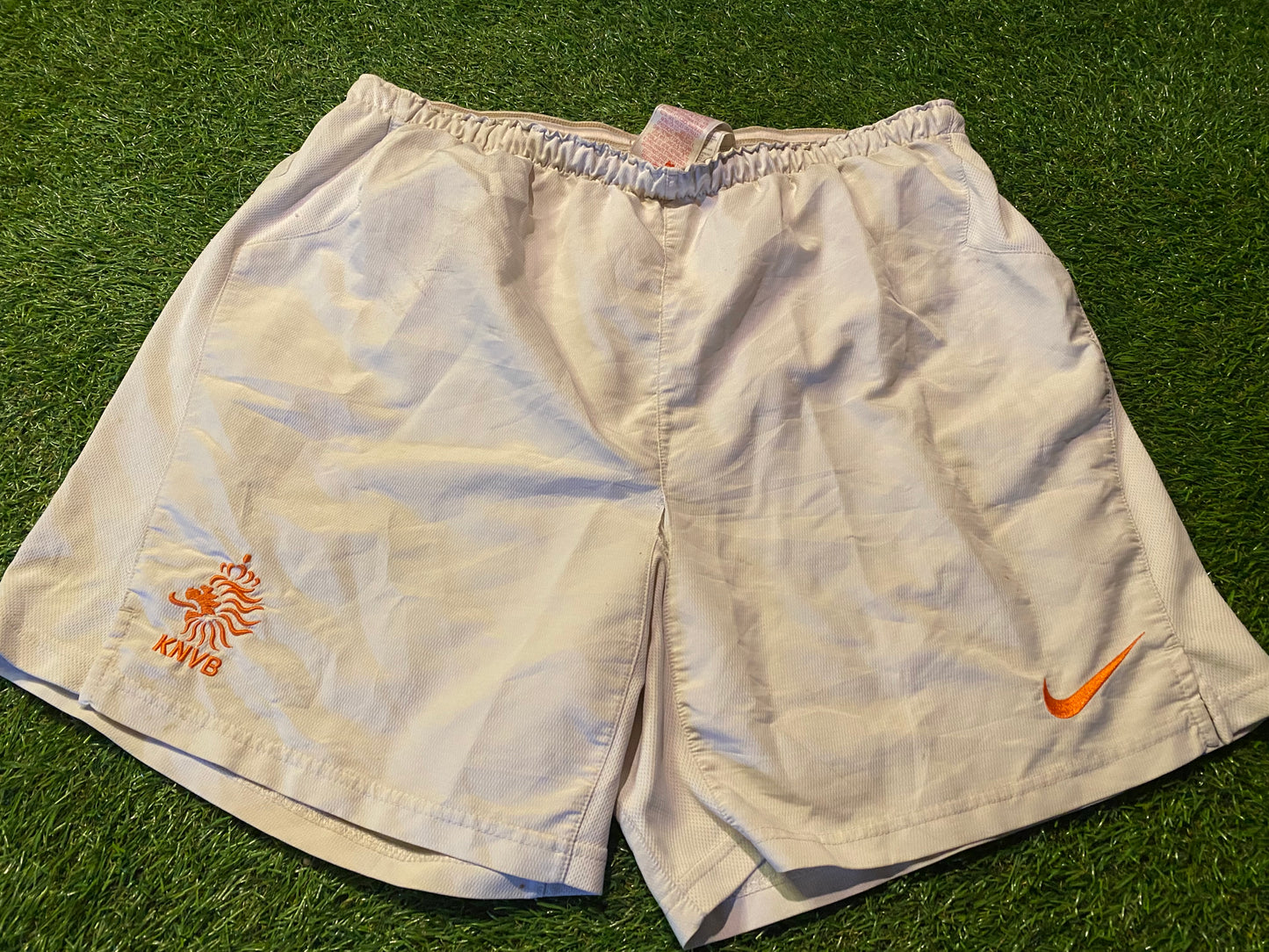 Holland Dutch Netherlands Football Large Mans Rare Vintage Nike Made Shorts