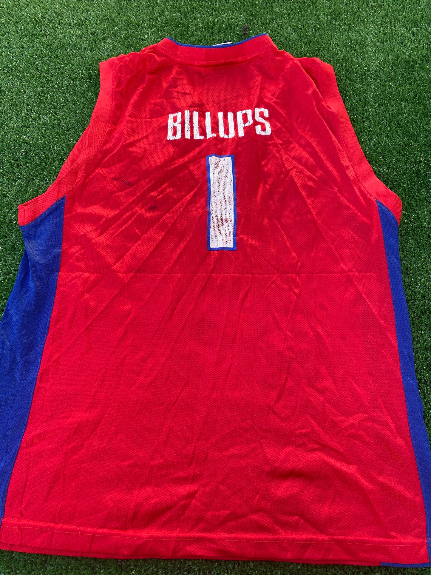 Detroit Pistons USA NBA Basketball Medium Mans Billups no1 Reebok Made Jersey