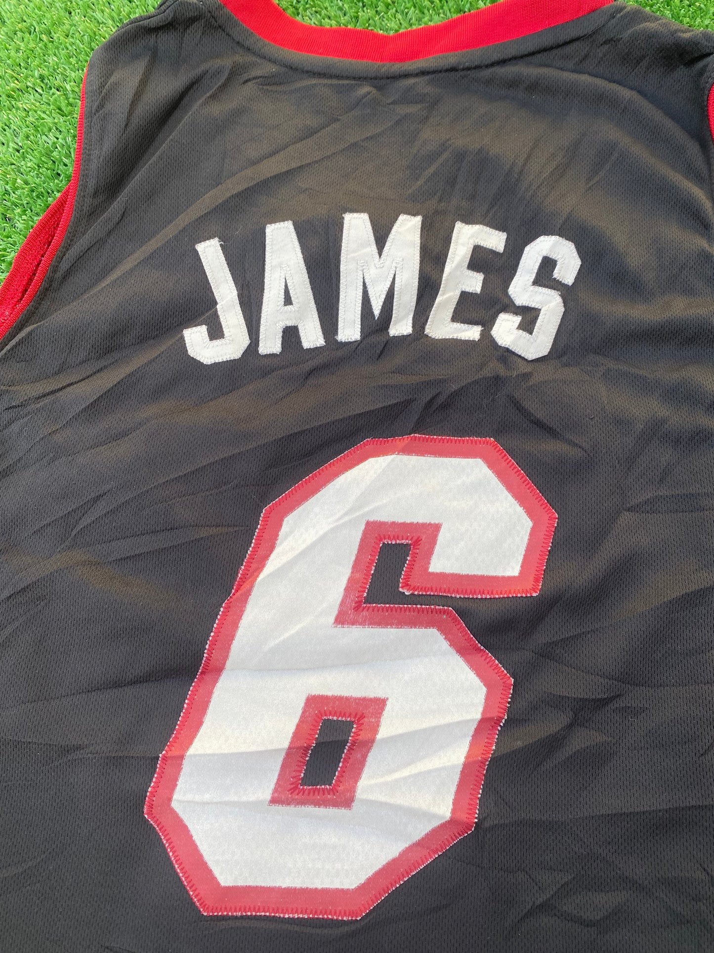 Miami Heat NBA USA United States of America Basketball Medium Mans James no6 Jersey