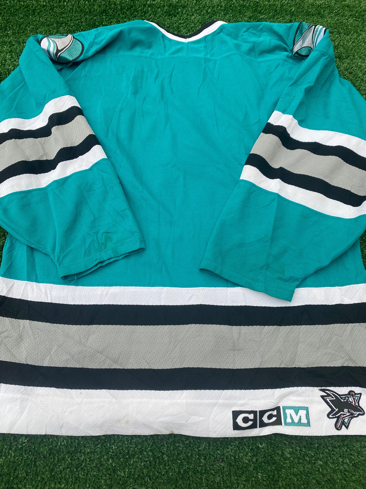 San Jose Sharks NHL Ice Hockey USA United States Large Mans CCM Made Jersey