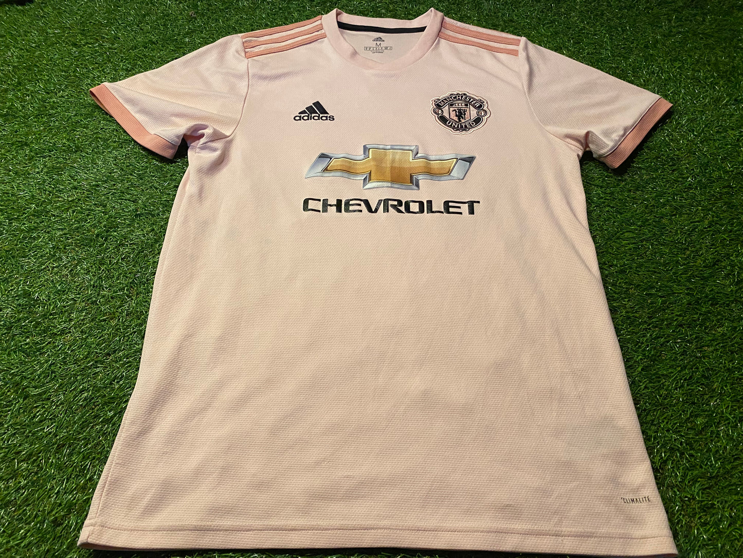 Manchester United England Football Soccer Medium Mans 2018 EPL Adidas Away Jersey