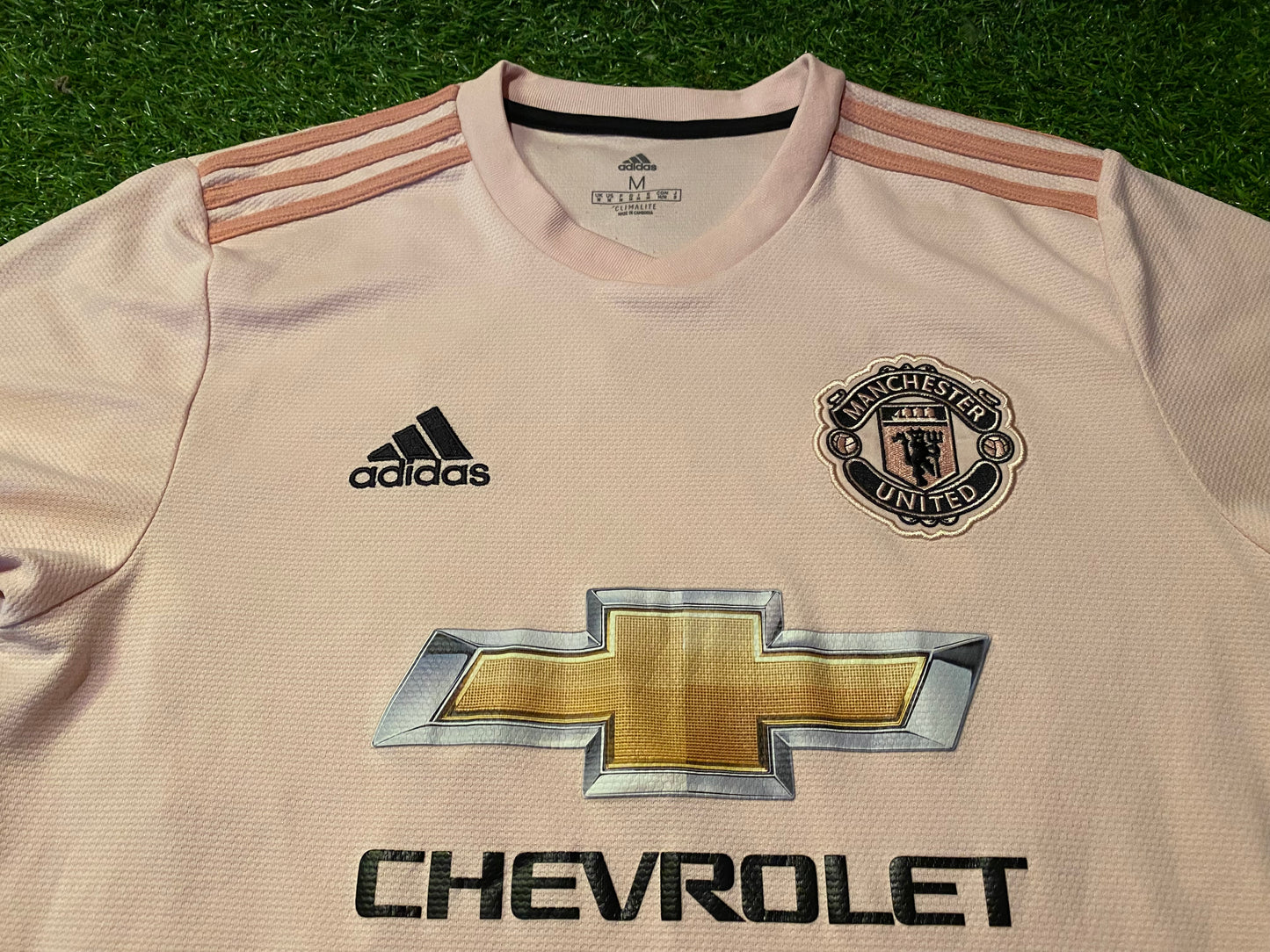 Manchester United England Football Soccer Medium Mans 2018 EPL Adidas Away Jersey